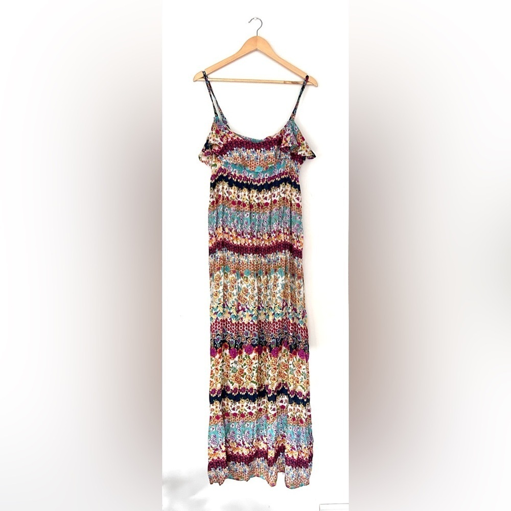 Floral Multicolor Maxi Dress Contemporary printed pattern